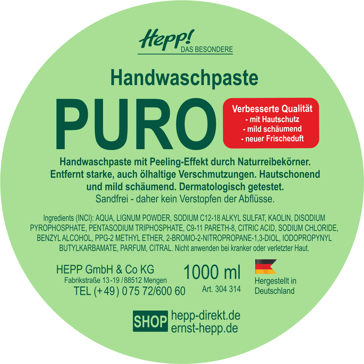 Handwaschpaste Puro (10Liter)