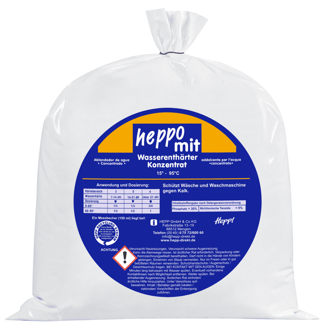 Wasserenthärter Heppo-Mit (5kg)