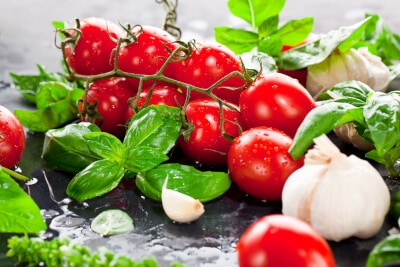 Tomate Basilikum und Knoblauch, HeppDirekt Salatdressing