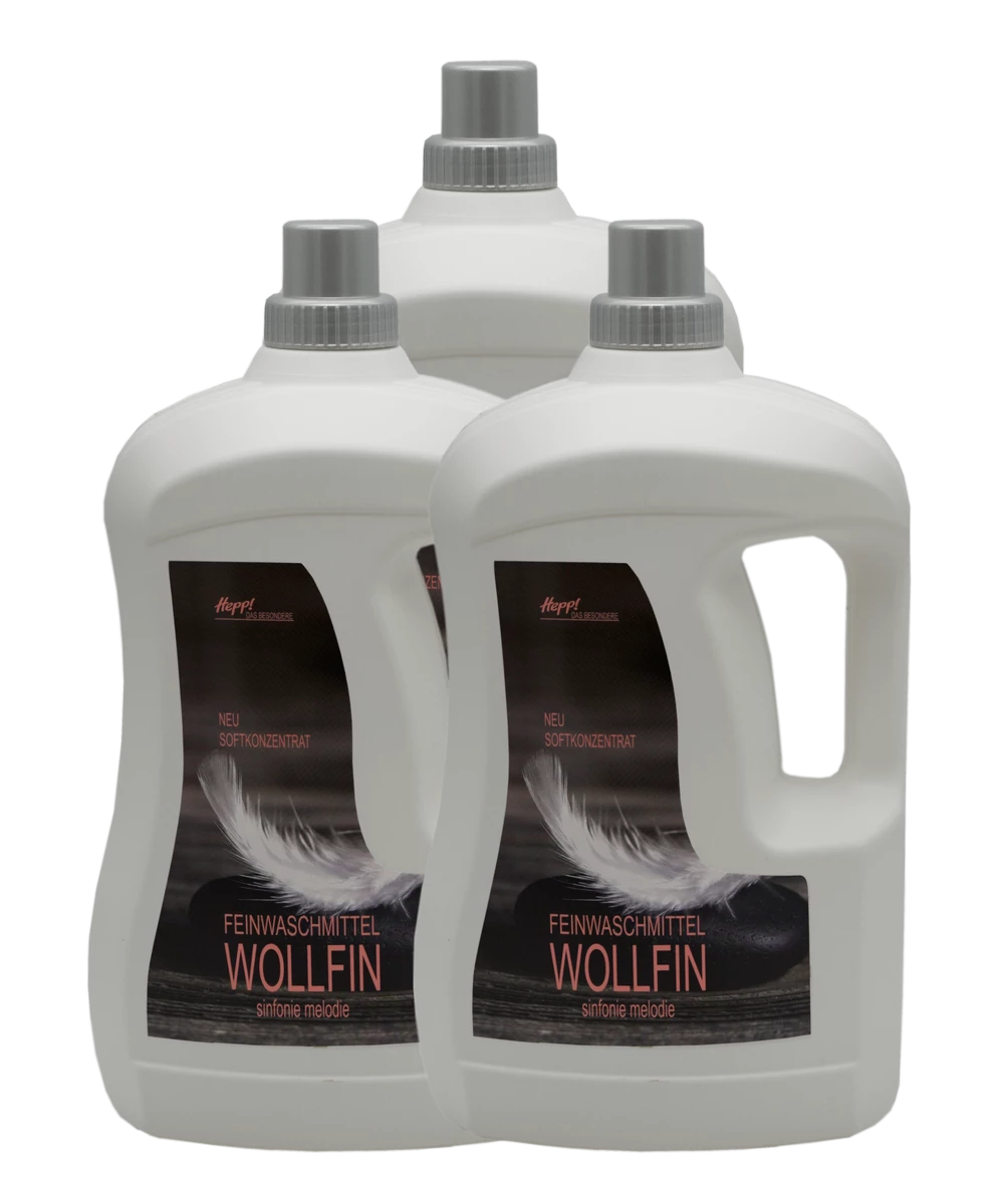 Wollwaschmittel Wollfin Parfümfrei (3x3Liter)